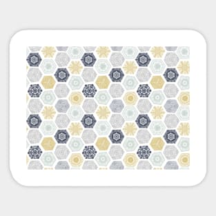 Geometric Hexagon Pattern Sticker